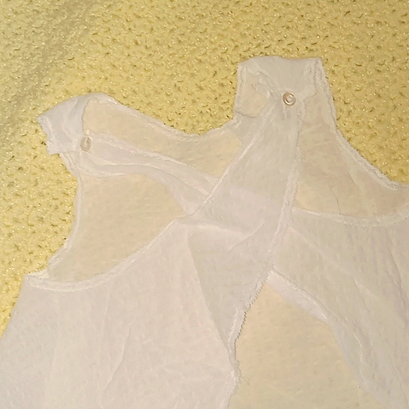 Vintage handmade voile cotton pajama top - Picture 3 of 3